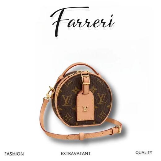 驴家M44699   全钢免锐小可爱 MINI BOITE CHAPEAU 老花硬圆饼 商品图0