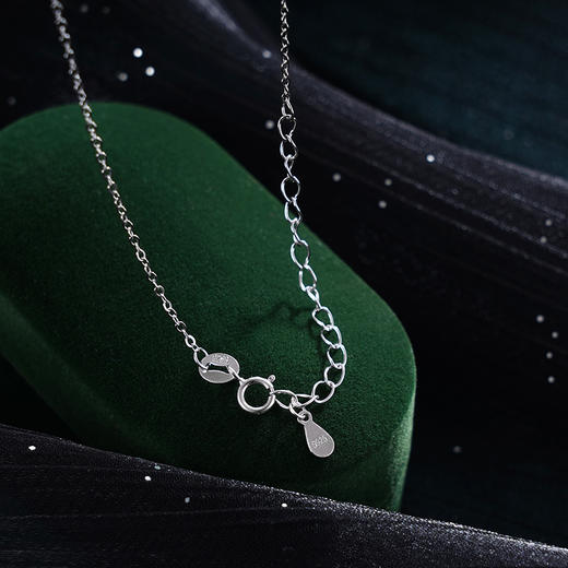 子佩集S925银【葫芦赐福】套链【DZ06386】纯银古法银翡翠（可打开）项链2408 商品图4