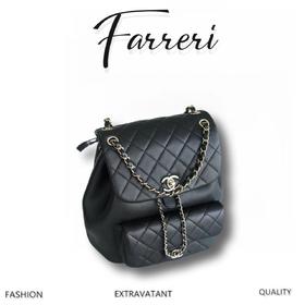 香奶奶 新款 双肩包黑色大号