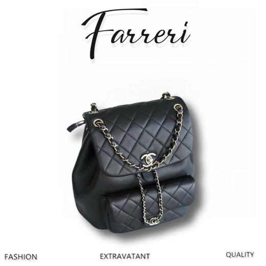 香奶奶 新款 双肩包黑色大号 商品图0