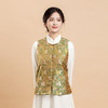 荷言HEYEN 多福榴 非遗宋锦真丝马甲黄绿色复古新中式高定系列 商品缩略图0