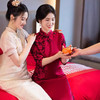 LHS喜婆婆婚宴装敬酒服订婚喜服2024秋新款婚礼妈妈礼服旗袍连衣裙女 商品缩略图1
