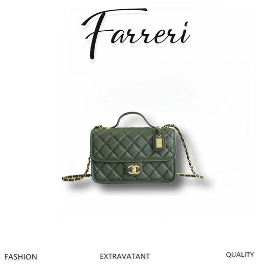 香奶奶 k 邮差豆腐包 大号 橄榄绿 商品图0