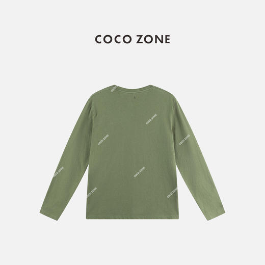 COCO ZONE 时尚圆领字母长袖T恤百搭休闲女上衣CC2C1918 商品图1