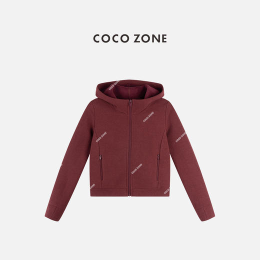 COCO ZONE 时尚简约连帽长袖外套纯色休闲女上衣CC2C1898 商品图0