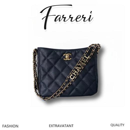 香奶奶 22s hobo 黑色牛皮 皮穿金属链条 商品图0