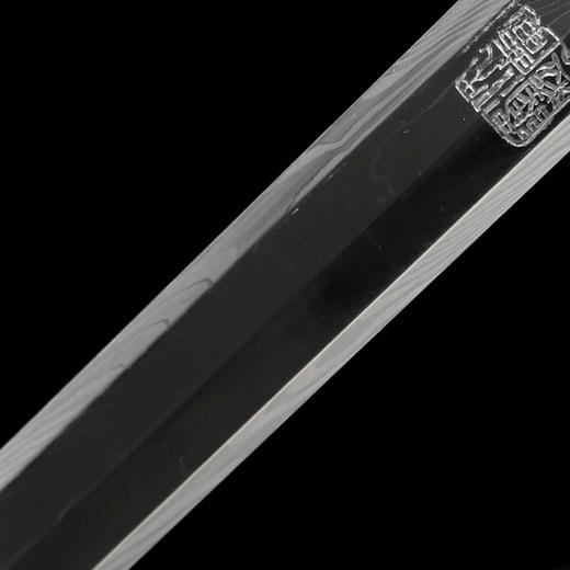 迷你小龙泉白铜血檀  花纹钢短剑 龙泉沈广隆宝剑 未开刃 商品图5