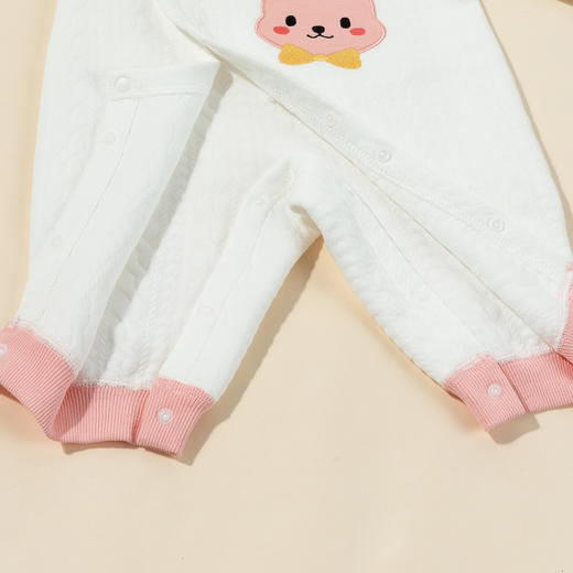 贝贝怡【7A抑菌】2024秋冬新款婴幼连体服舒适保暖侧开哈衣爬服ZB4DL053 商品图5