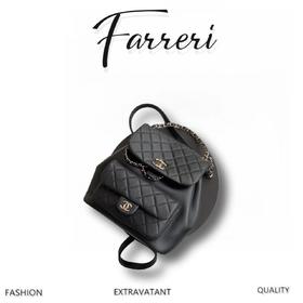 香奶奶 duma 牛皮 大号 双肩包