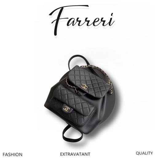 香奶奶 duma 牛皮 大号 双肩包 商品图0