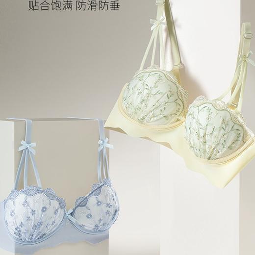 少女纯欲圆圆胸型内衣 小胸聚拢无钢圈 收副乳防下垂性感蕾丝文胸罩 商品图1