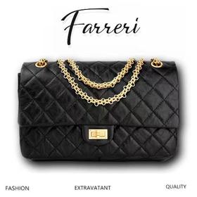 香奶奶 3尺寸！ 复刻2.55正品皮 黑金 意大利【Montebello】原厂胎牛皮