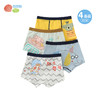 贝贝怡【4条装】儿童成长期内裤棉质舒适男童内裤平角中大童青少年（4件装） 商品缩略图6