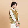 荷言HEYEN 多福榴 非遗宋锦真丝马甲黄绿色复古新中式高定系列 商品缩略图1
