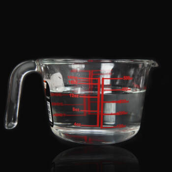 学厨玻璃量杯 500ML耐高温带刻度量杯家用烘焙测量工具豆浆牛奶计量杯 商品图2