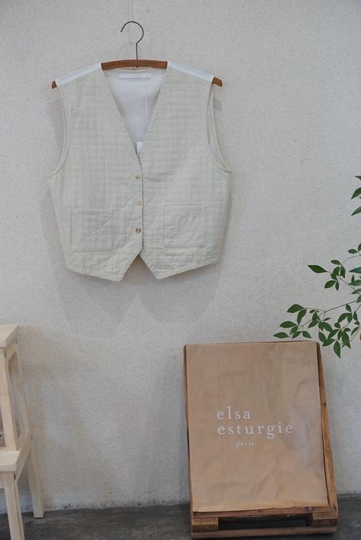 elsa esturgie 双材质马夹（后片采用轻柔法兰绒） 商品图10