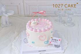 1027CAKE |  少女心蛋糕  爱心 丝带