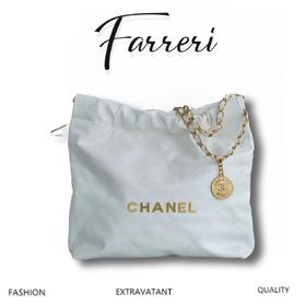 香奶奶 22bag垃圾袋    正品尾皮 中号白金