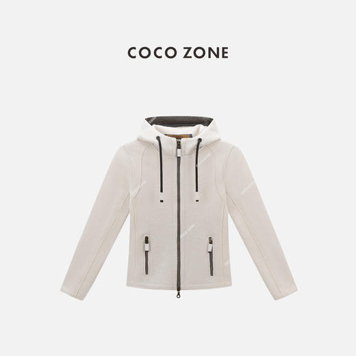 COCO ZONE 双头拉链连帽休闲外套百搭长袖上衣CC1C1599 商品图0
