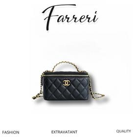 香奶奶22s 春夏 镂空手柄长盒子 黑色