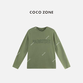 COCO ZONE 时尚圆领字母长袖T恤百搭休闲女上衣CC2C1918