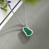 子佩集S925银【福颜】玉髓套链【YHTL001】纯银绿玉髓葫芦项链2408 商品缩略图2