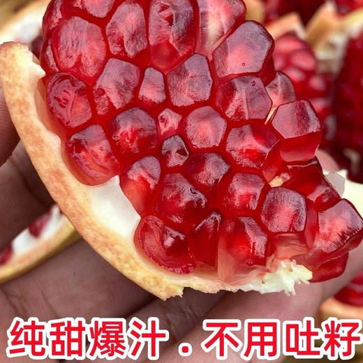 [突尼斯软籽石榴】产地直发来自四川石榴之乡凉山会理县，生态种植的山坡老树果，皮薄、粒大、汁多、味甜! 商品图2