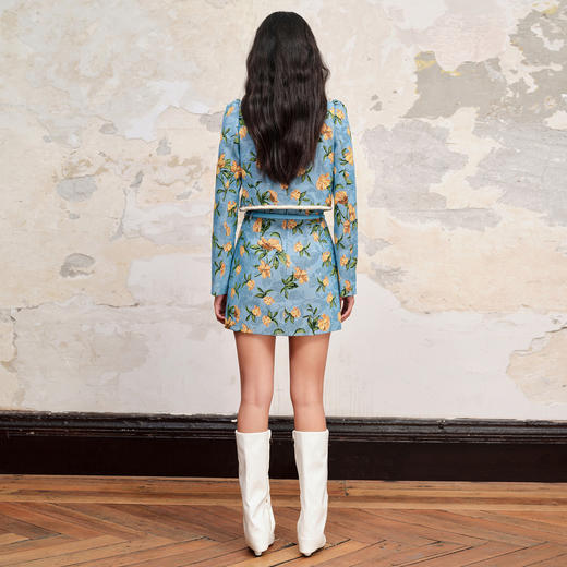 欧式复古扶桑花提花外套女蕾丝吊带内搭 商品图4