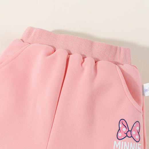 迪士尼【加厚保暖棉裤】冬装新款女童装婴幼宝宝松紧腰长裤儿童束脚裤子ZD4DK026 商品图5