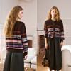 OLrain欧芮儿法式咖色毛衣女秋季2024年新款慵懒软糯提花针织开衫 商品缩略图1