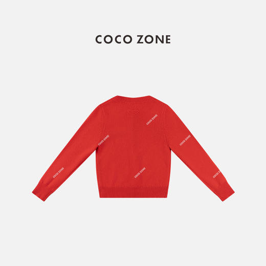 COCO ZONE 简约休闲单排扣针织开衫纯色圆领上衣CC2C2080 商品图1