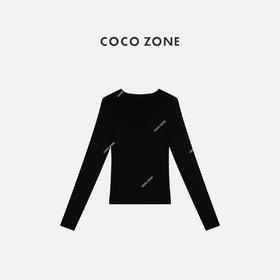 COCO ZONE 高级感简约圆领针织衫套头显瘦上衣CC2C2068