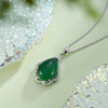 子佩集S925银四月清和套链【YHTL002】纯银绿玉髓水滴项链2408 商品缩略图3