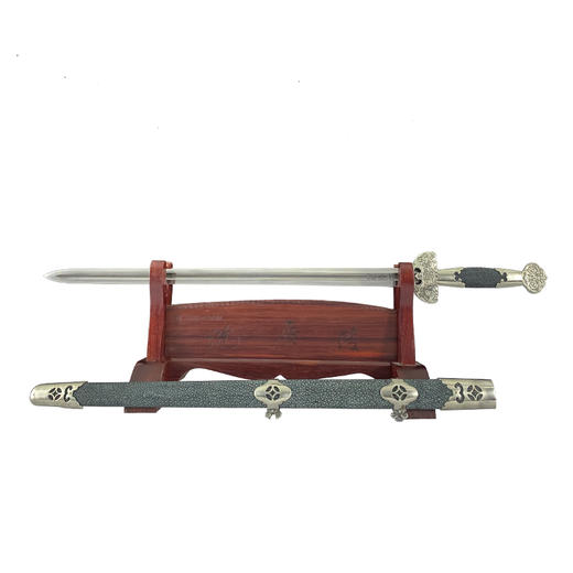 福慧剑 龙泉沈广隆传统刀剑 沈广隆宝剑 手工刀剑 花纹钢 未开刃 商品图5