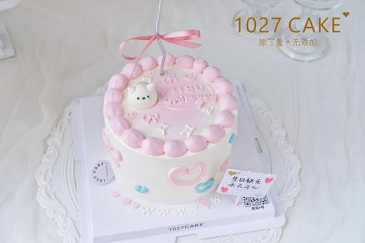 1027CAKE |  少女心蛋糕  爱心 丝带 商品图2