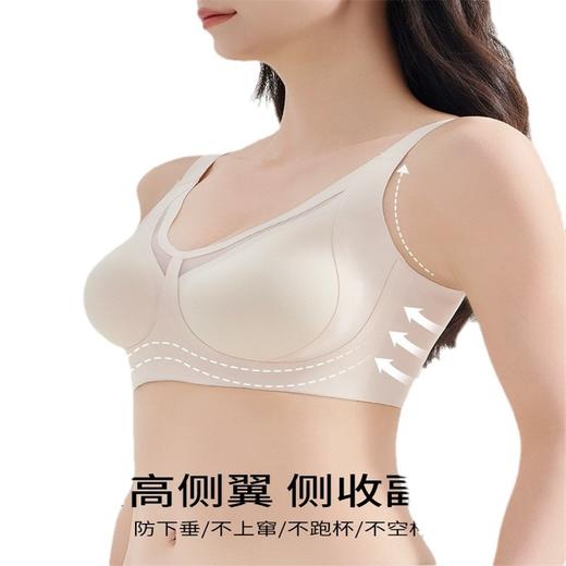 无痕舒适内衣女大胸显小美背全罩杯防下垂收副乳文胸罩女夏季薄款 商品图4