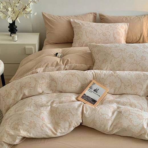 【三层纱A类磨毛四件套】全棉磨毛A类色织提花四件套三层纱磨毛件套提花秋冬 商品图10