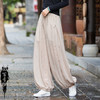 BXF3078 24春夏棉麻女装新款念百秀纺原著麻纱骨干轻盈禅意灯笼裤女打坐裤 商品缩略图1