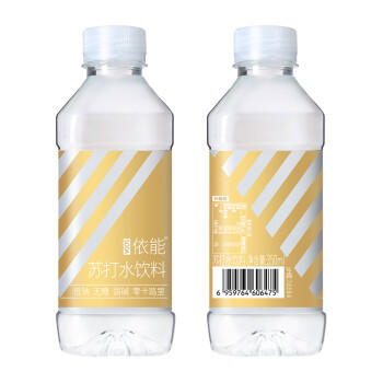 依能 青柠檬味 无糖无汽弱碱苏打水饮料 350ml*15瓶 塑膜装饮用水 商品图1