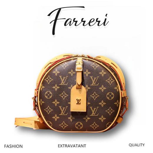 2尺寸！驴家M45747 大小号单肩老花圆饼女包！ 商品图0