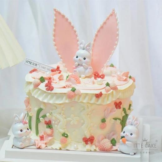 兔子的小花园 精灵兔兔，可可爱爱～纯动物奶油，口味可选 商品图0