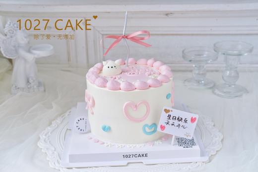 1027CAKE |  少女心蛋糕  爱心 丝带 商品图1
