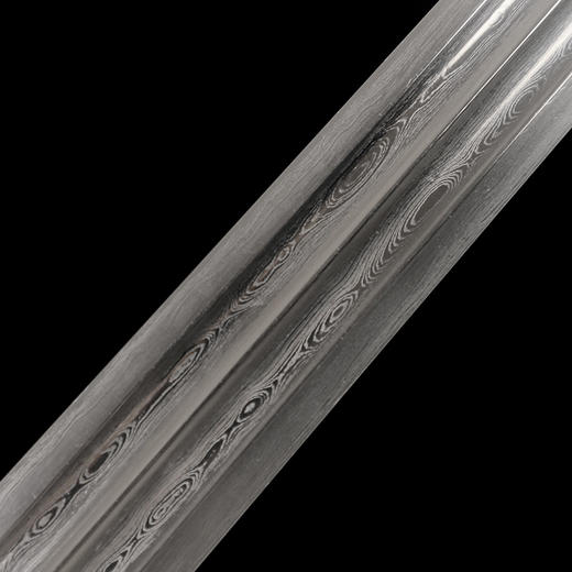 迎春短剑   花纹钢宝剑 硬剑一体剑龙泉沈广隆宝剑  未开刃 商品图5