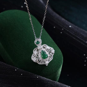 子佩集S925银【葫芦赐福】套链【DZ06386】纯银古法银翡翠（可打开）项链2408