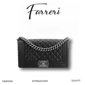 香奶奶 银扣菱格翻盖 Leboy