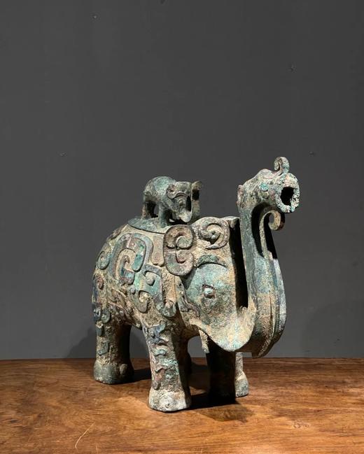 青铜龙凤饕餮纹大象尊，顺丰包邮 商品图0