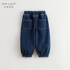 马克珍妮男童轻潮时尚加绒牛仔裤儿童裤子束脚裤冬装新款241212 商品缩略图2