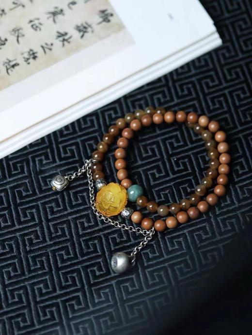 国色天香°老山檀香x和田玉手串 商品图0