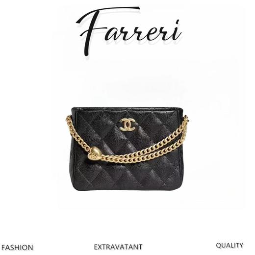 香奶奶 【全新发售】 23p系列爱心扣流浪小黑色hobo 商品图0