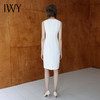 IWY/白色圆领无袖收腰显瘦连衣裙法式轻奢高级设计感百搭背心裙女Q14259 商品缩略图2